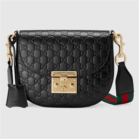 gucci padlock signature shoulder bag review|how to open gucci bag.